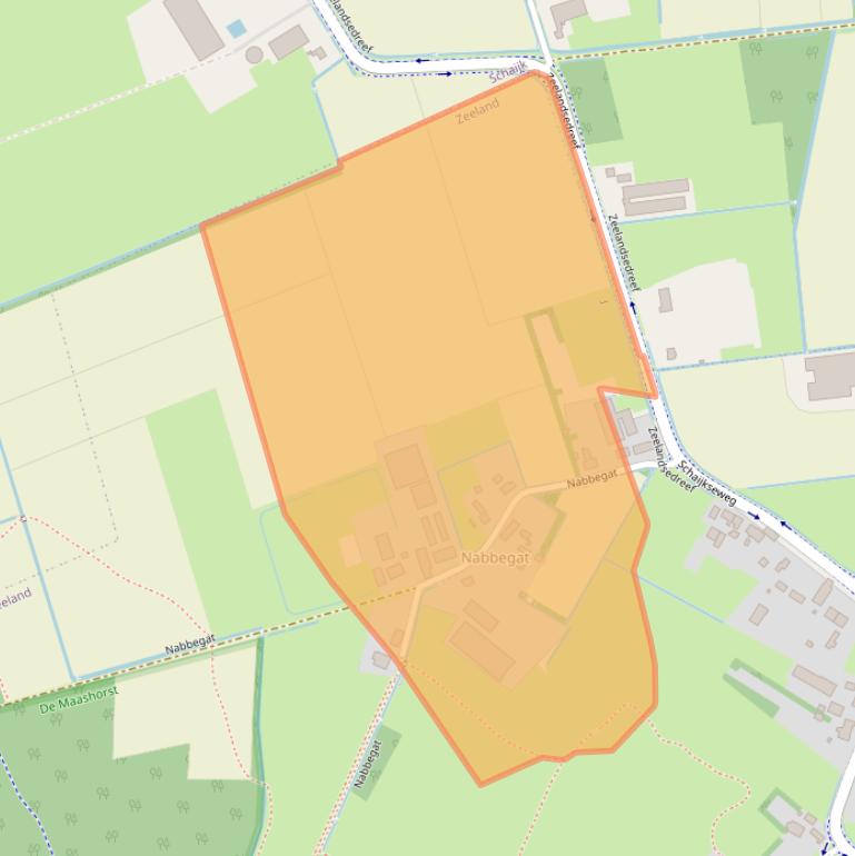Kaart van postcodegebied 5411RM.