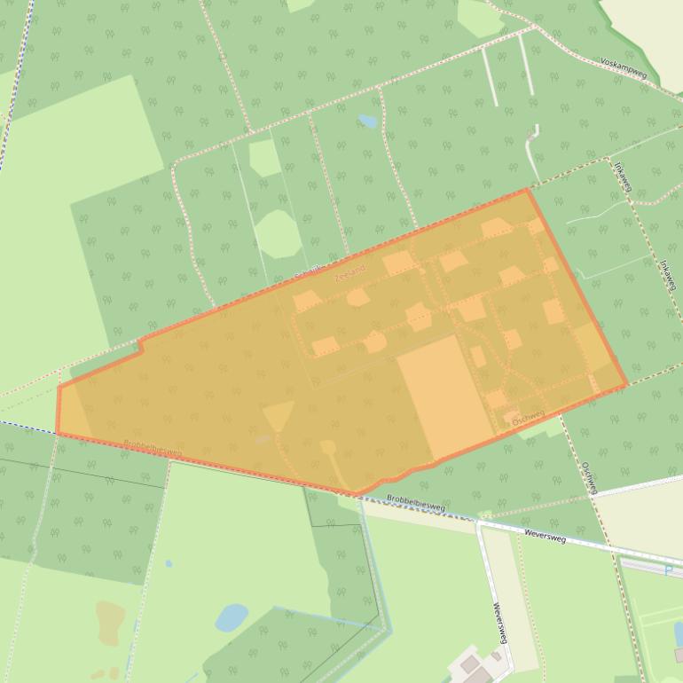 Kaart van postcodegebied 5411RR.