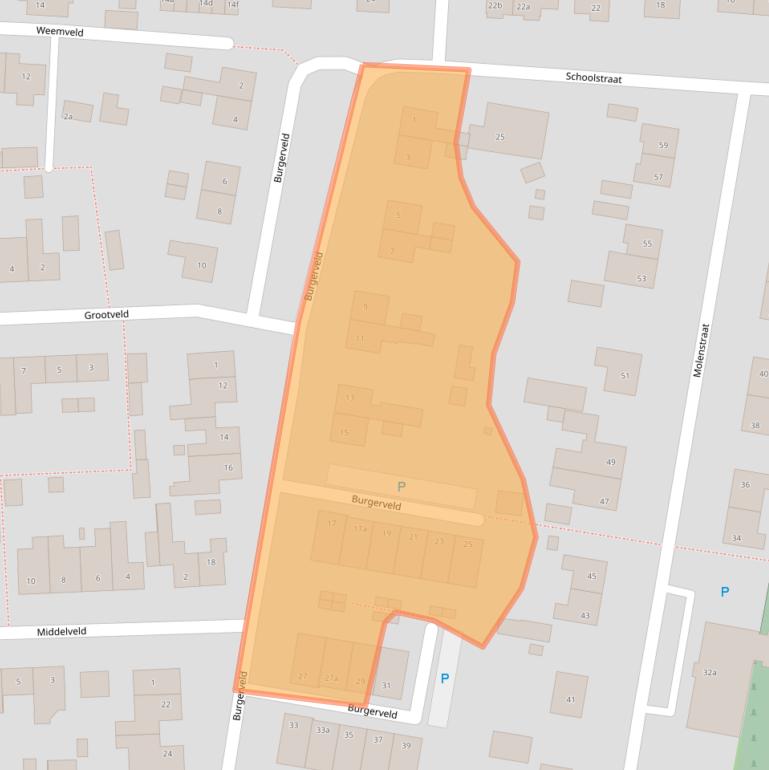 Kaart van postcodegebied 5411TD.