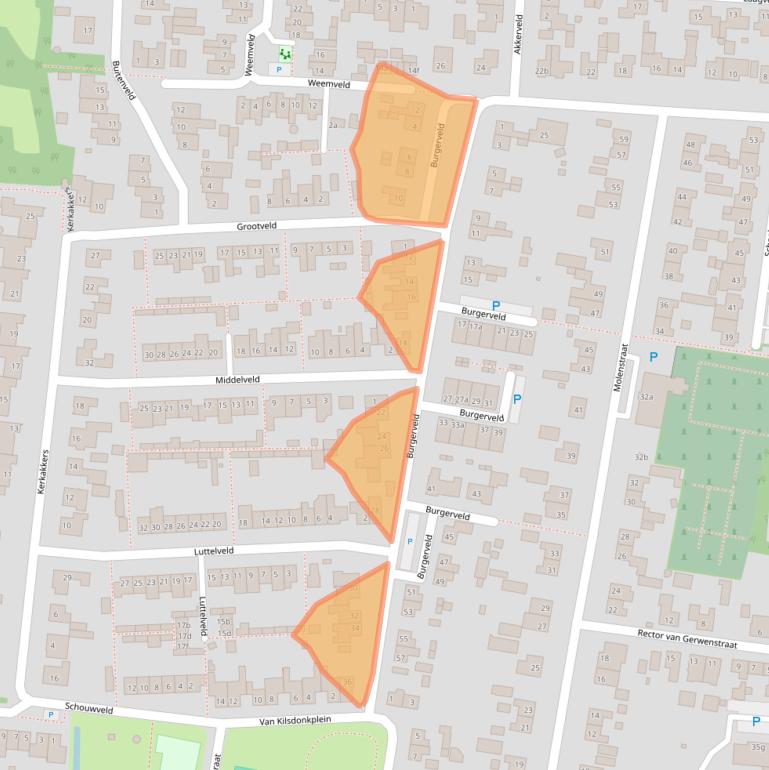 Kaart van postcodegebied 5411TG.