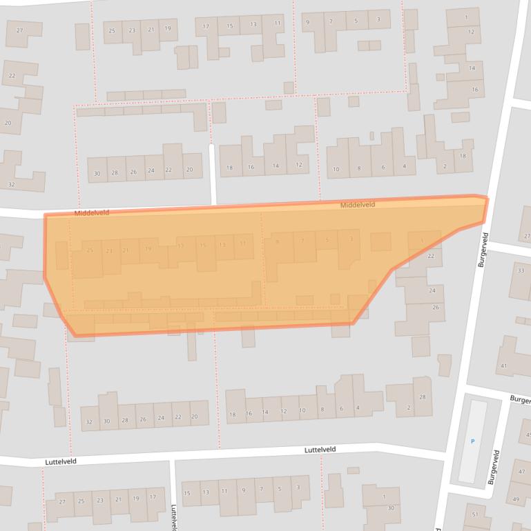 Kaart van postcodegebied 5411TJ.