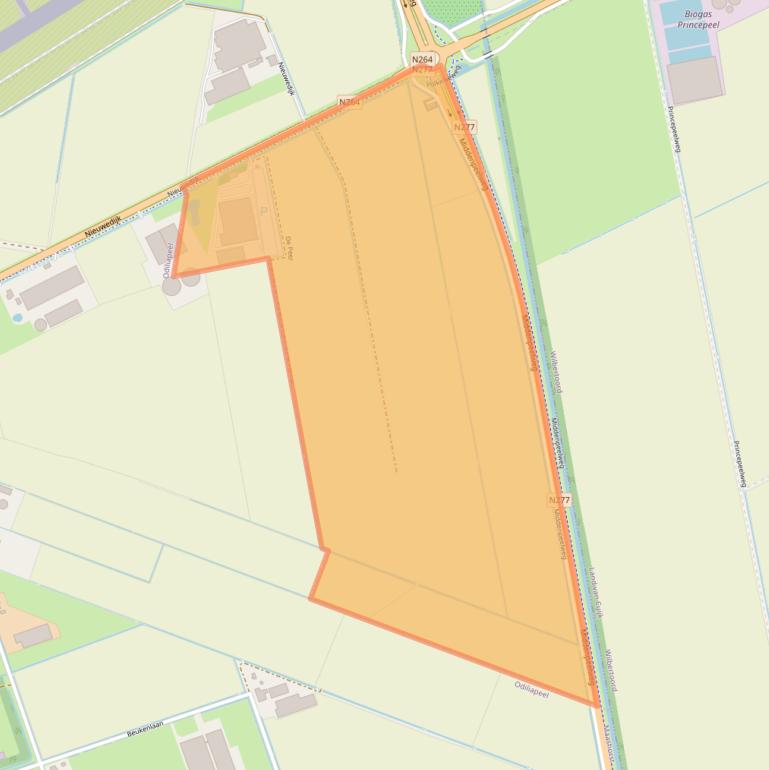 Kaart van postcodegebied 5411VD.