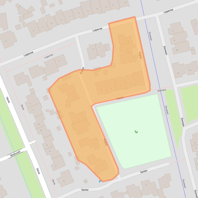 Kaart van postcodegebied 5421AC.