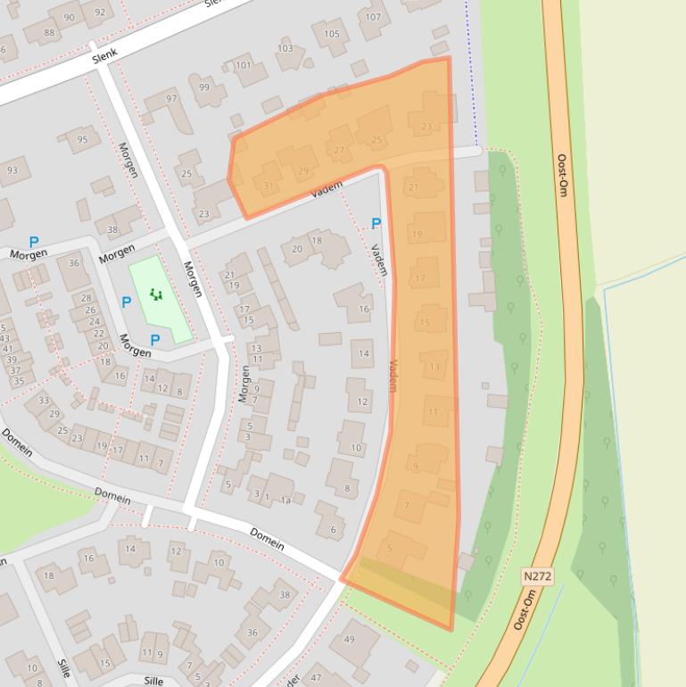 Kaart van postcodegebied 5421AT.