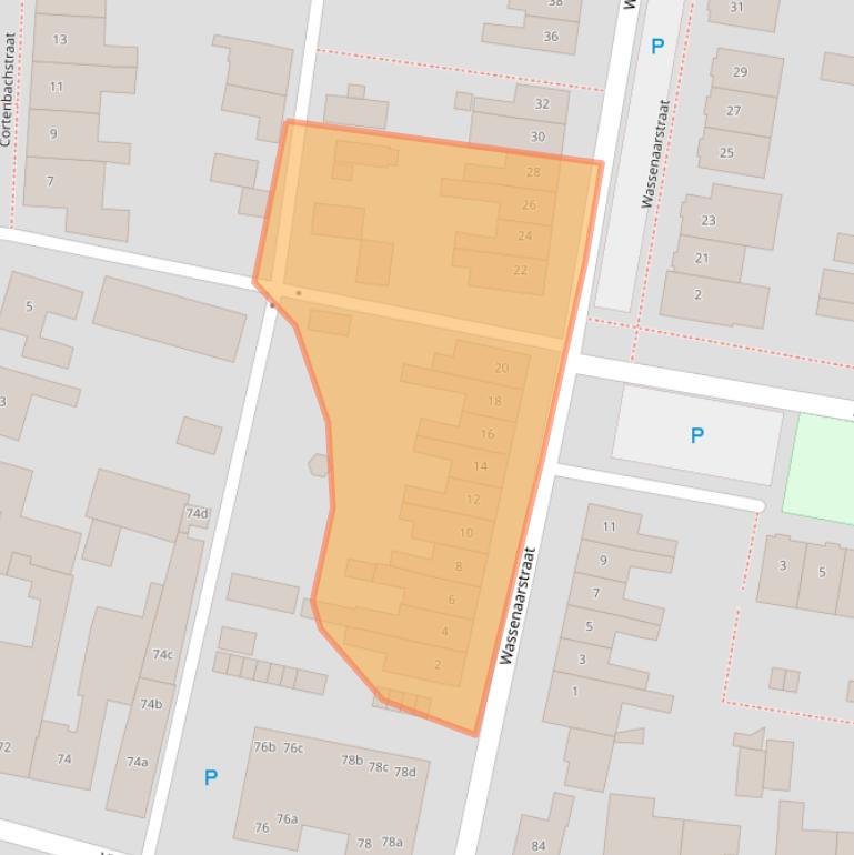 Kaart van postcodegebied 5421BC.