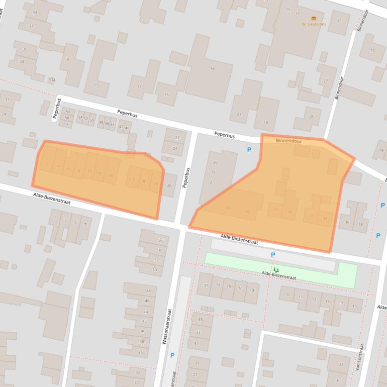 Kaart van postcodegebied 5421BG.