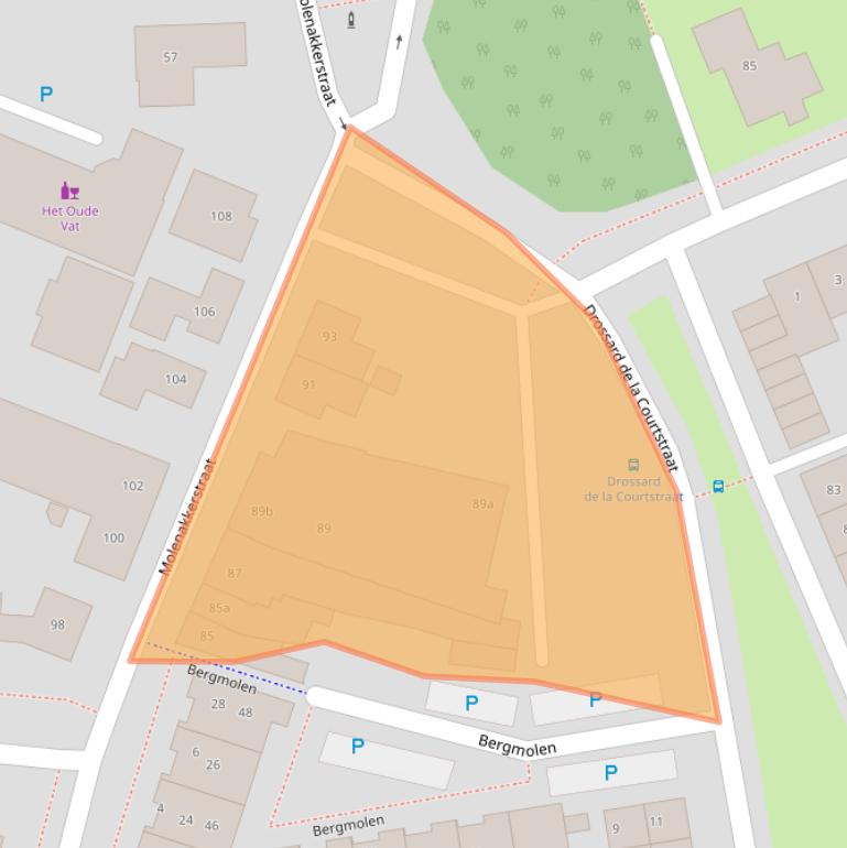 Kaart van postcodegebied 5421BM.