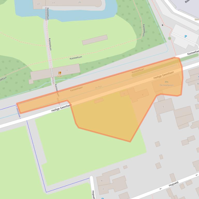 Kaart van postcodegebied 5421CA.