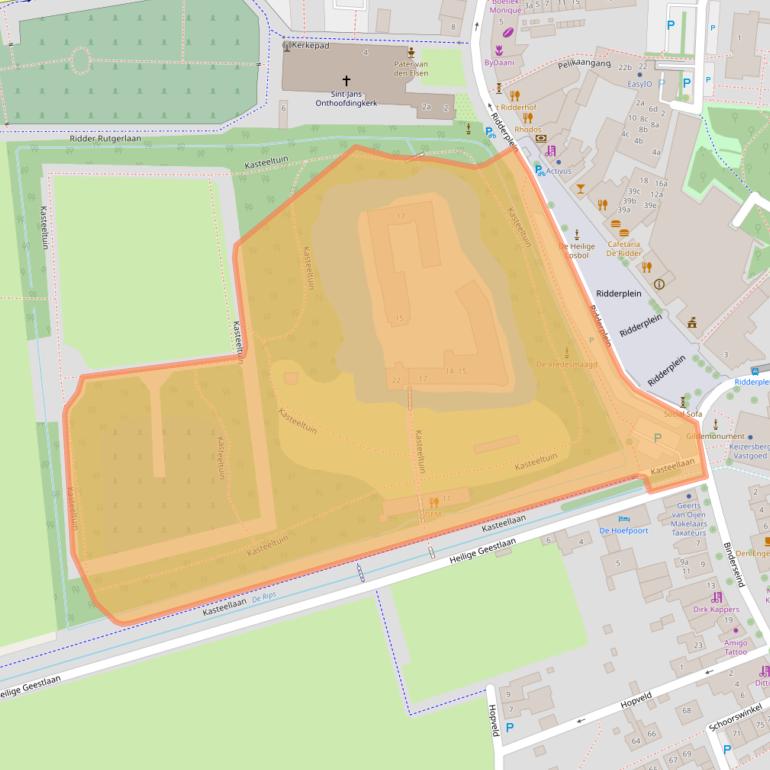 Kaart van postcodegebied 5421CB.