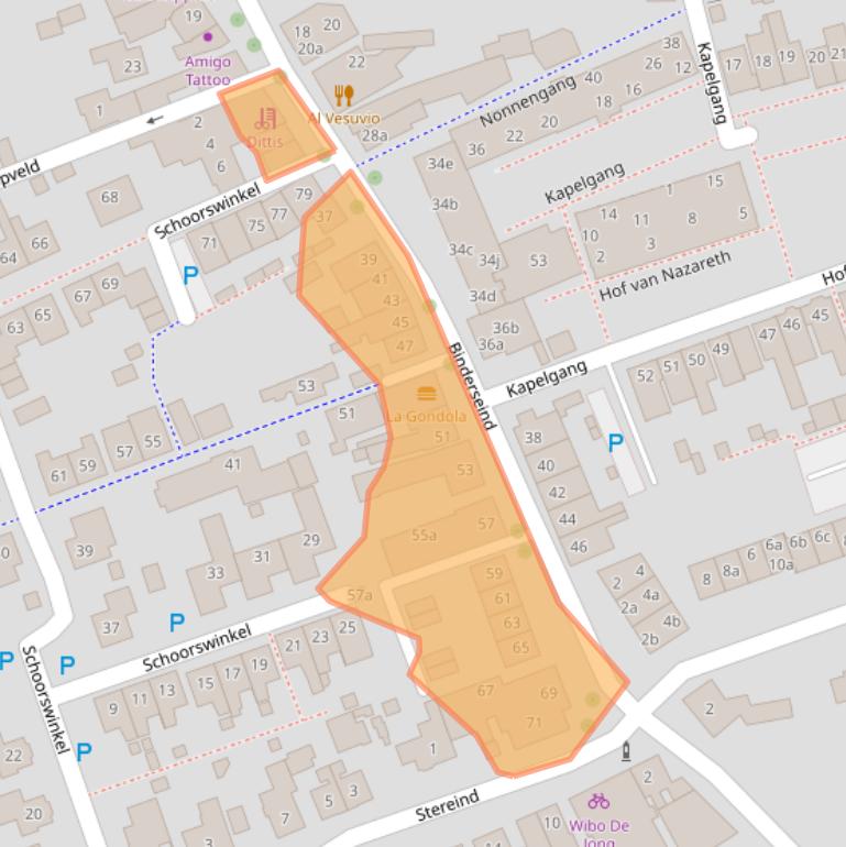 Kaart van postcodegebied 5421CH.