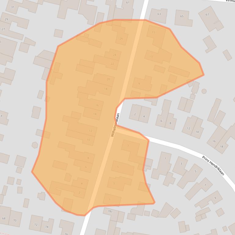 Kaart van postcodegebied 5421CZ.