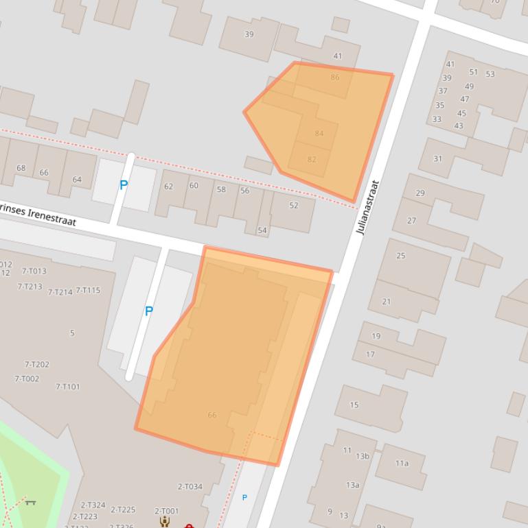 Kaart van postcodegebied 5421DC.