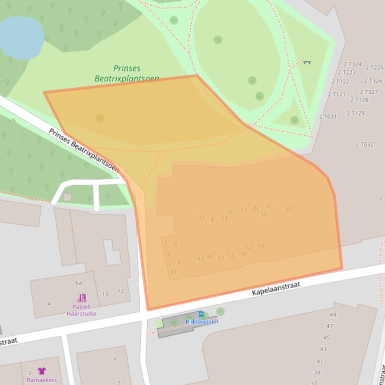 Kaart van postcodegebied 5421DH.