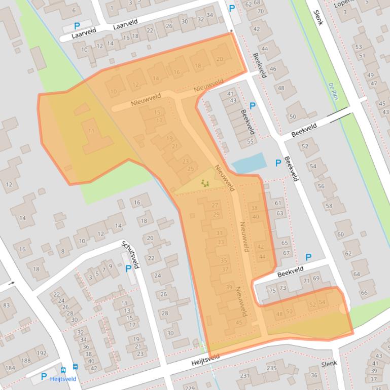 Kaart van postcodegebied 5421DM.