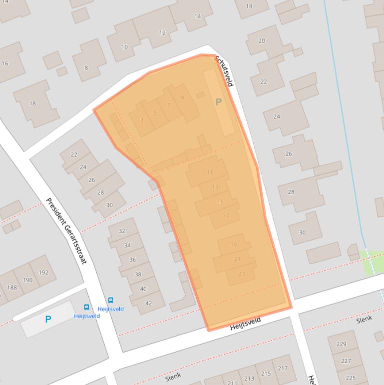 Kaart van postcodegebied 5421DX.