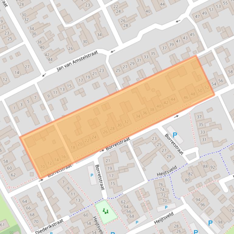 Kaart van postcodegebied 5421EL.