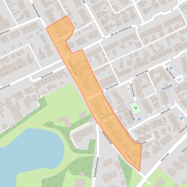 Kaart van postcodegebied 5421EX.