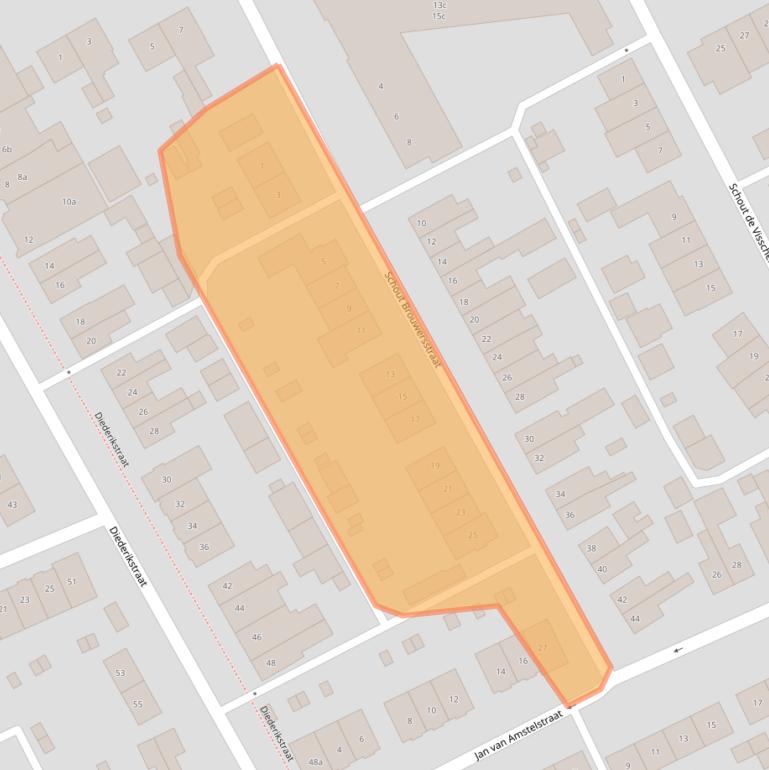 Kaart van postcodegebied 5421GD.