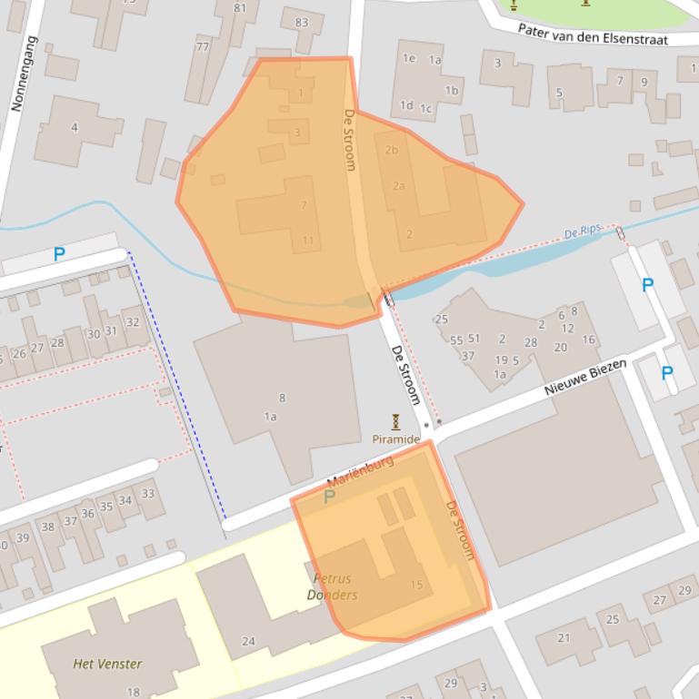 Kaart van postcodegebied 5421HB.