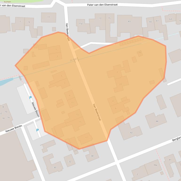 Kaart van postcodegebied 5421HC.