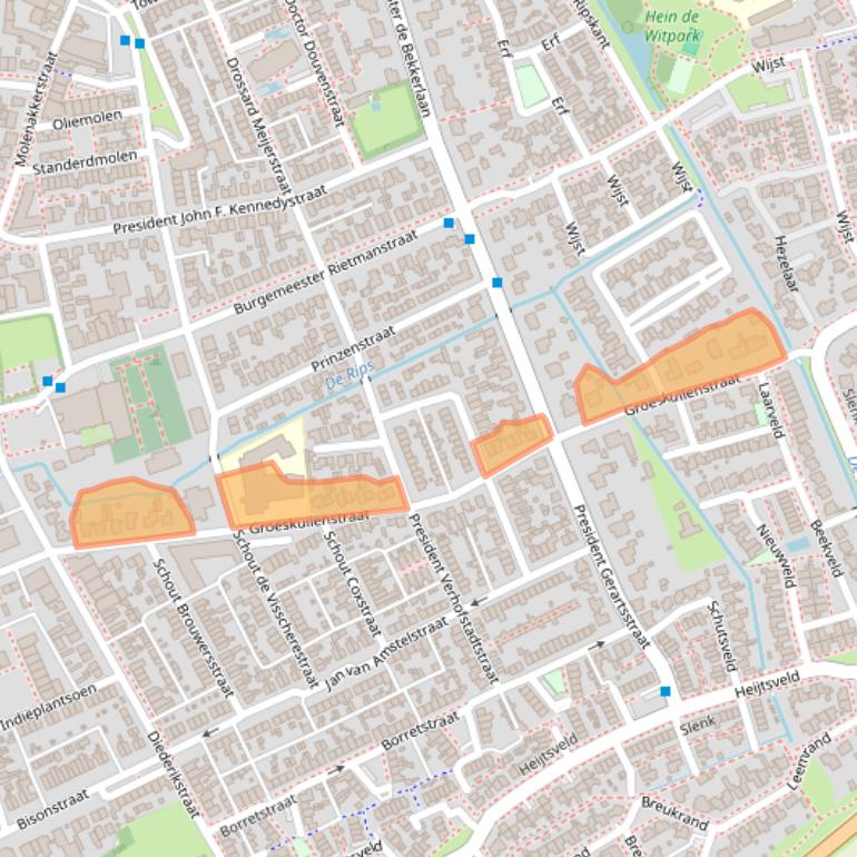 Kaart van postcodegebied 5421HW.