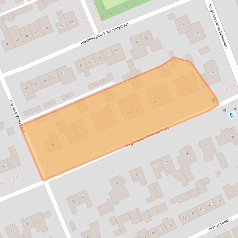 Kaart van postcodegebied 5421JZ.