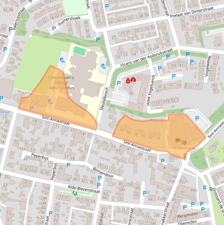 Kaart van postcodegebied 5421KC.