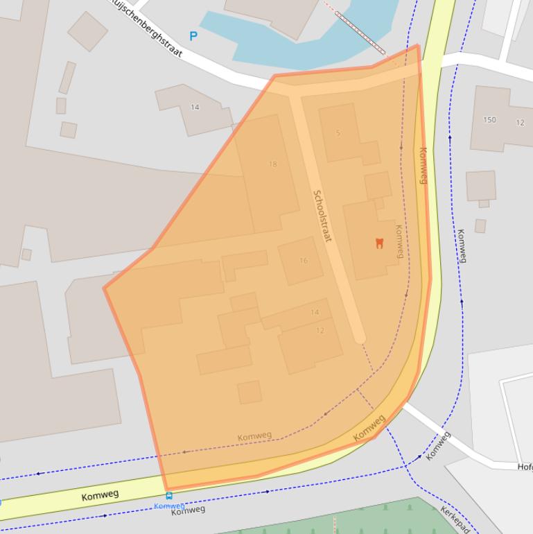 Kaart van postcodegebied 5421KT.