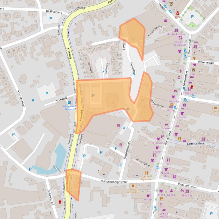 Kaart van postcodegebied 5421LH.