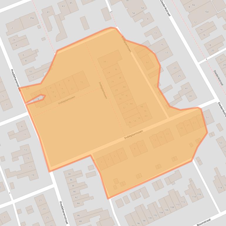 Kaart van postcodegebied 5421LZ.