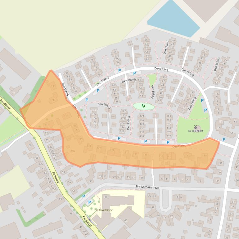 Kaart van postcodegebied 5421MC.