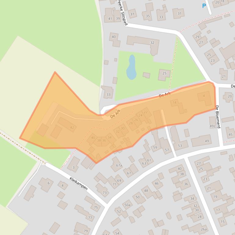 Kaart van postcodegebied 5421MH.