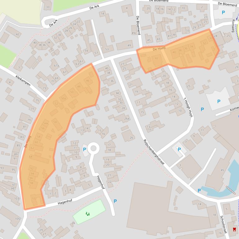 Kaart van postcodegebied 5421NP.