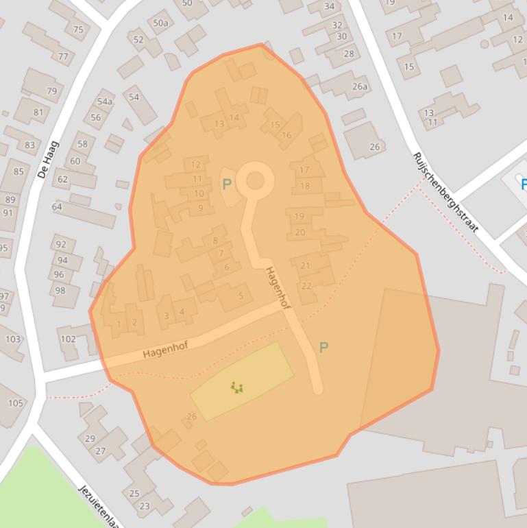 Kaart van postcodegebied 5421NX.