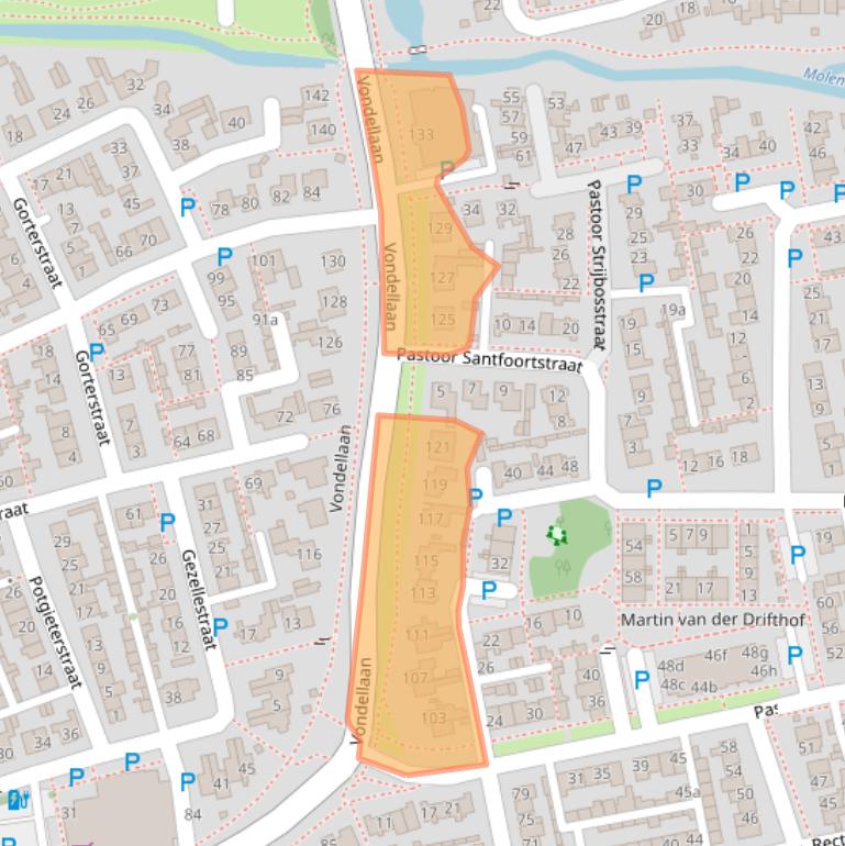 Kaart van postcodegebied 5421PT.