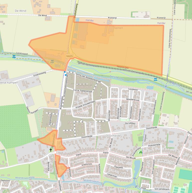 Kaart van postcodegebied 5421PW.