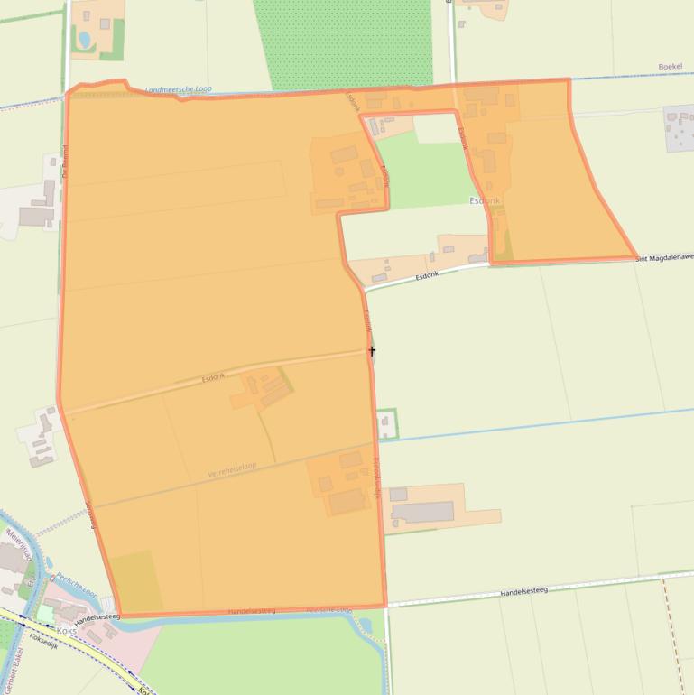Kaart van postcodegebied 5421PZ.