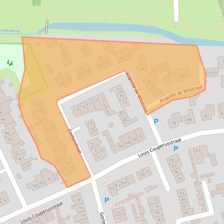 Kaart van postcodegebied 5421RL.