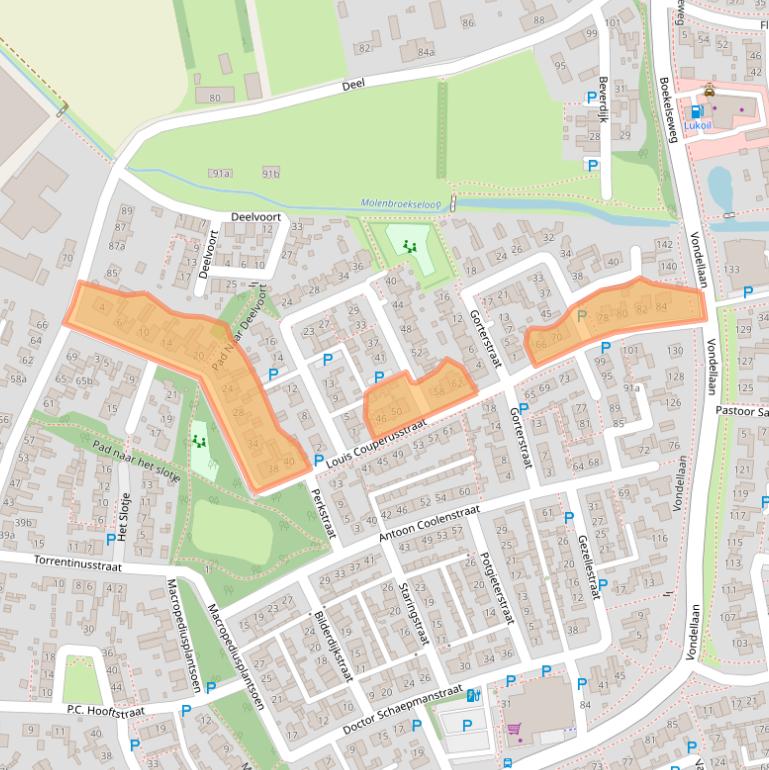 Kaart van postcodegebied 5421RN.