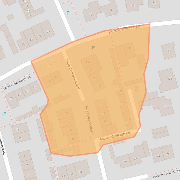 Kaart van postcodegebied 5421RP.
