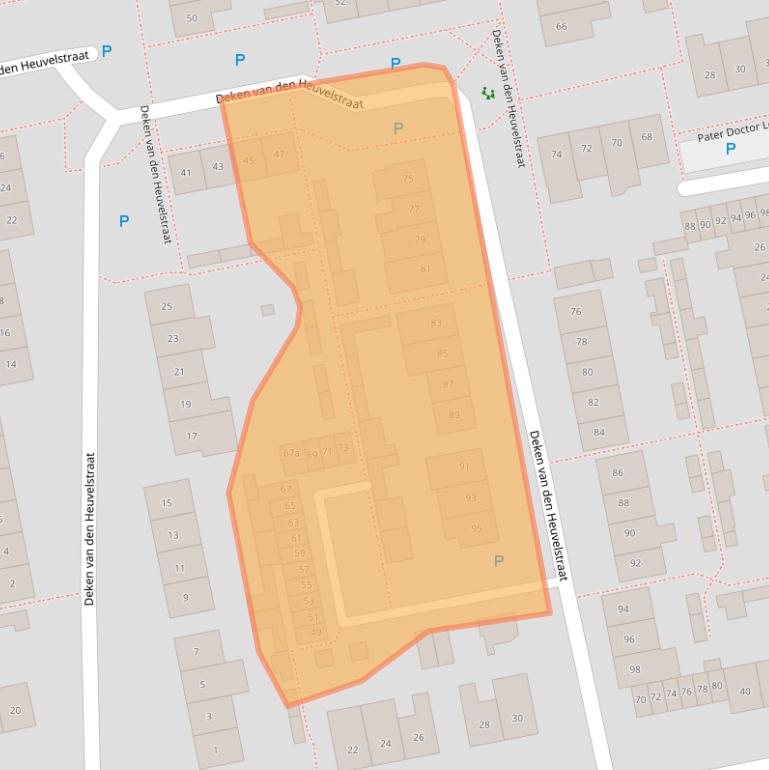 Kaart van postcodegebied 5421SC.