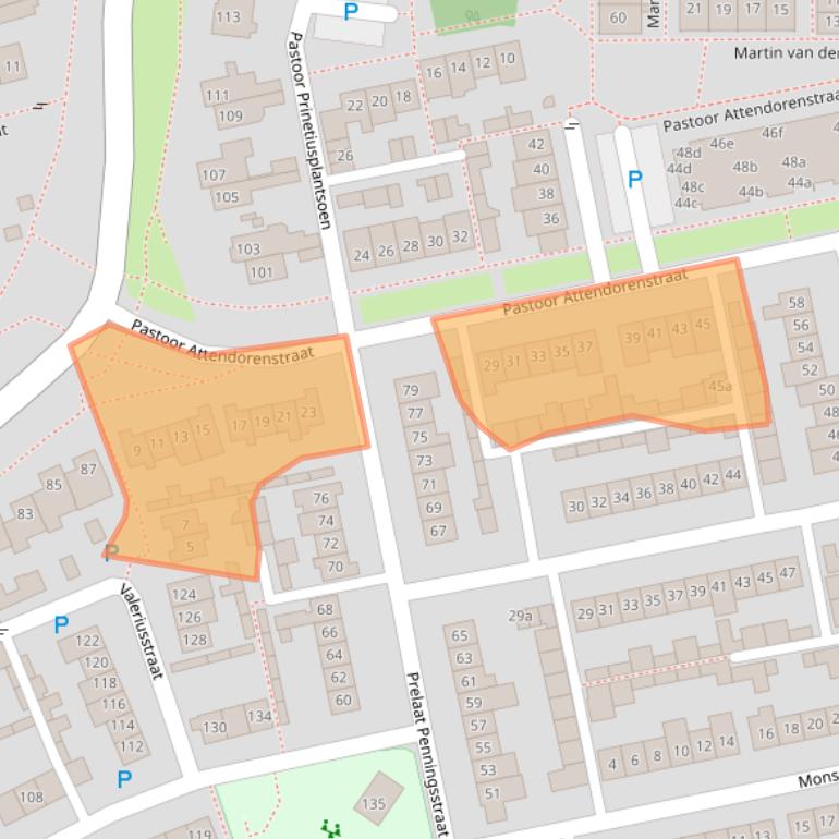 Kaart van postcodegebied 5421SL.