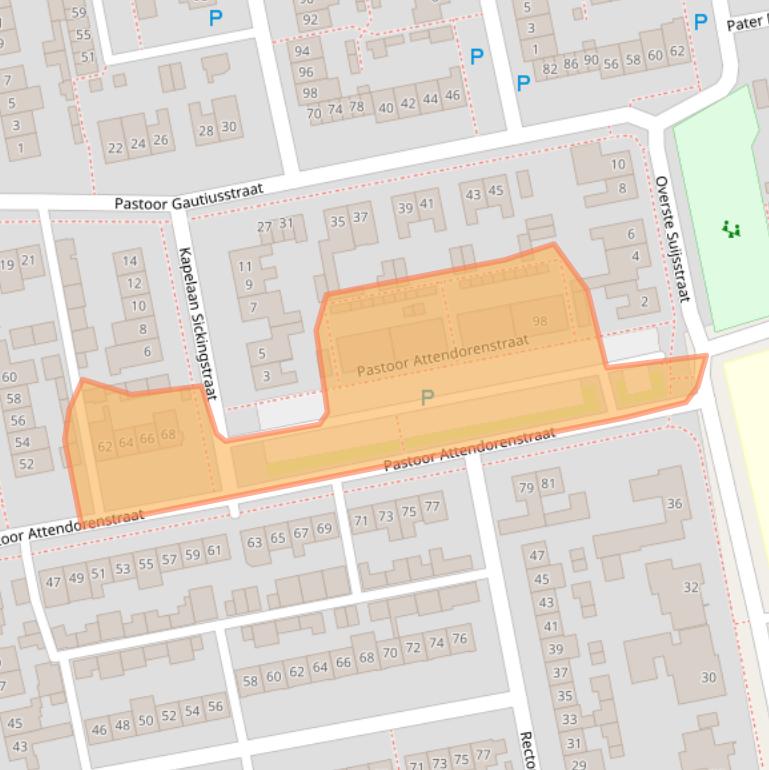 Kaart van postcodegebied 5421SP.