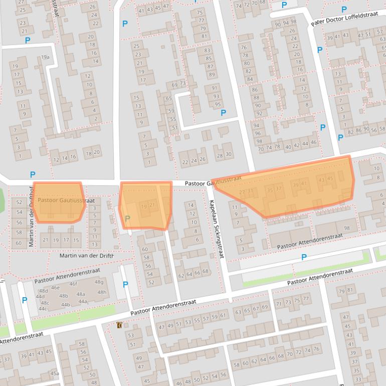 Kaart van postcodegebied 5421ST.