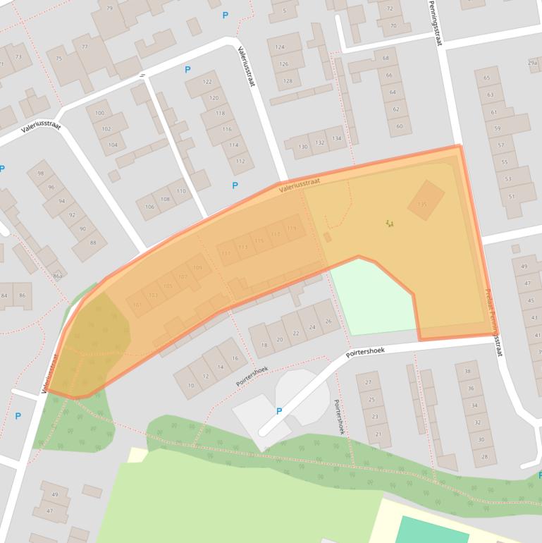 Kaart van postcodegebied 5421TT.