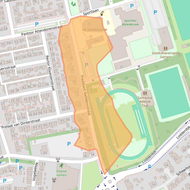 Kaart van postcodegebied 5421VA.