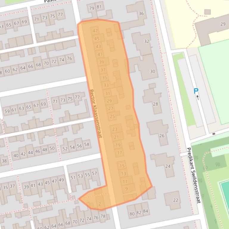 Kaart van postcodegebied 5421VM.