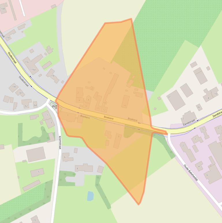 Kaart van postcodegebied 5421WH.