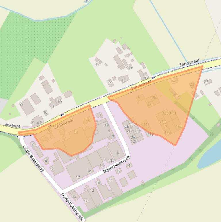 Kaart van postcodegebied 5421WK.