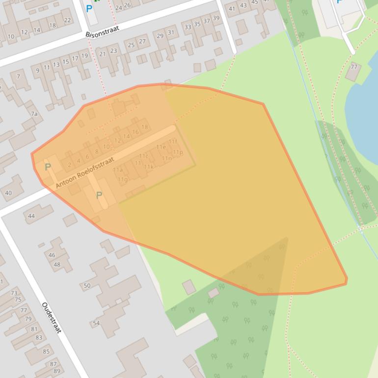 Kaart van postcodegebied 5421WM.
